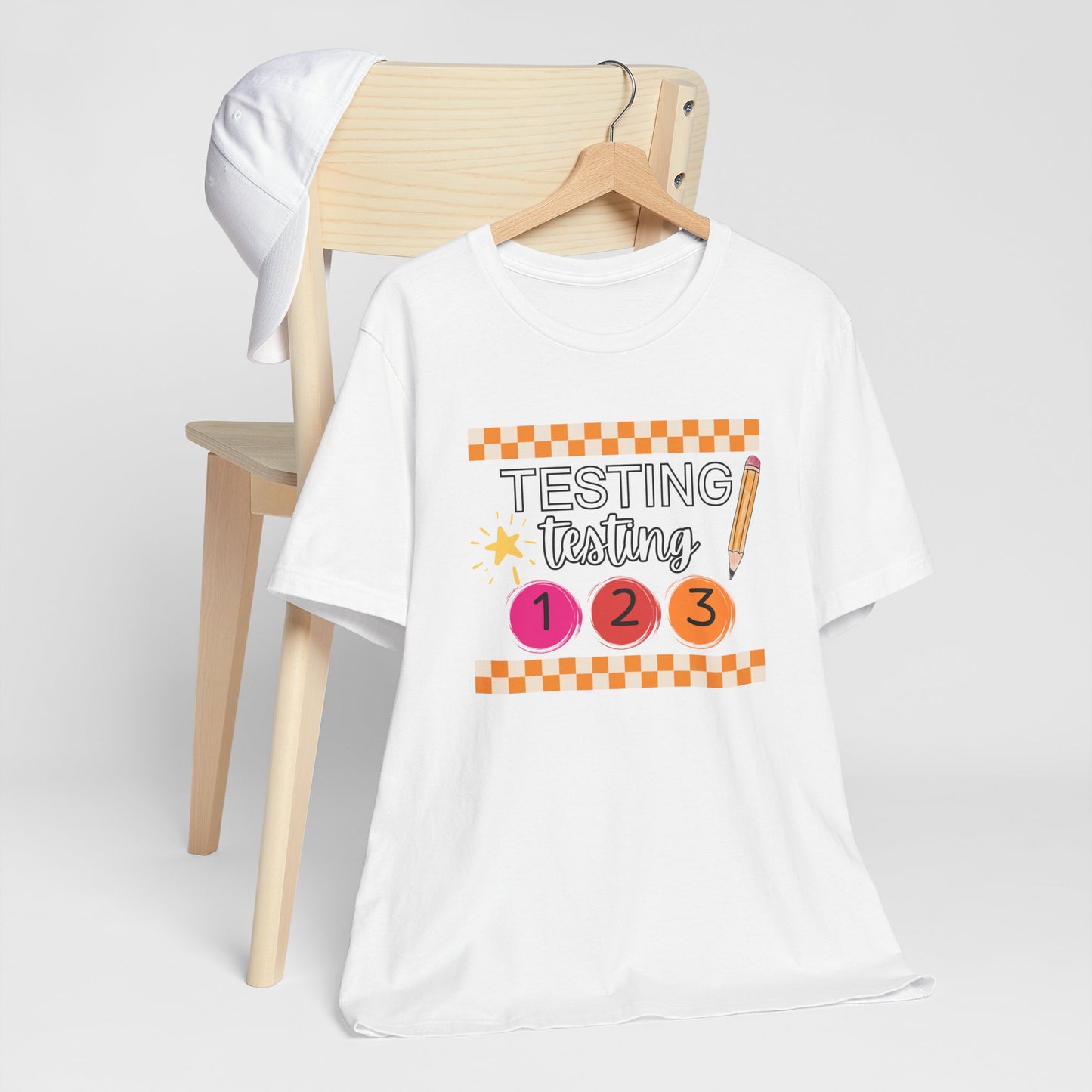 'Testing Testing 1 2 3' Unisex Jersey Short Sleeve Tee