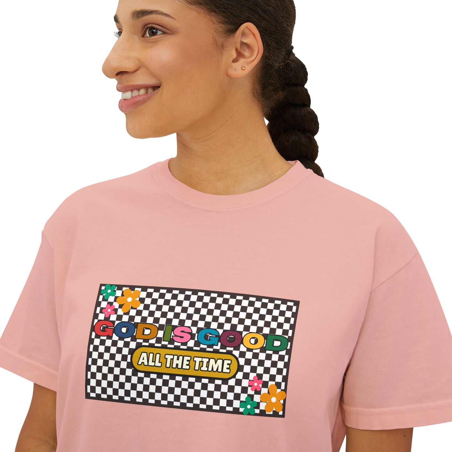 'God is Good All the Time' Women's Boxy Tee