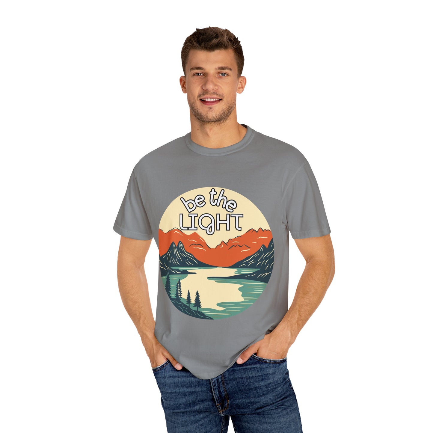 'Be the Light' Unisex Garment-Dyed T-shirt