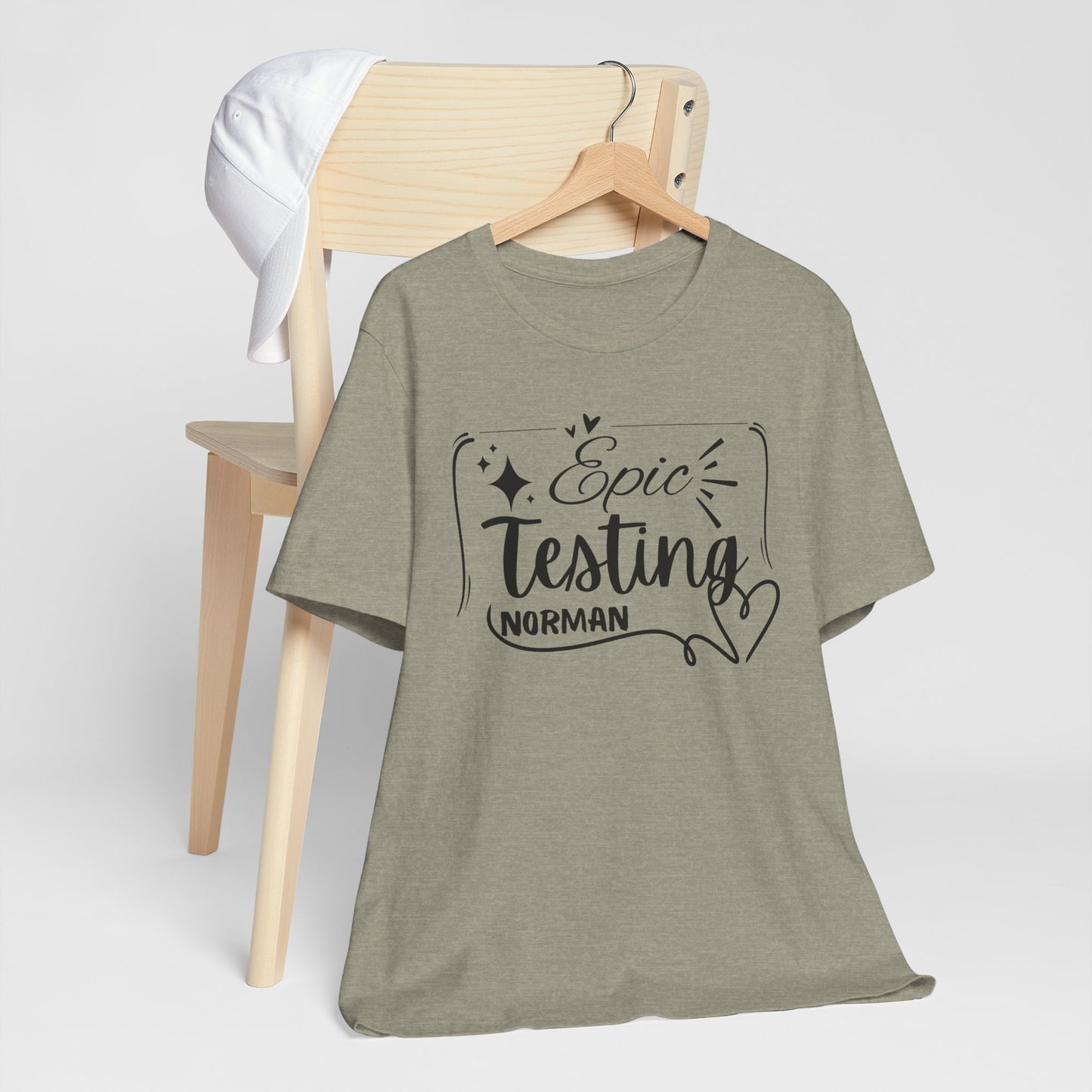 'Epic Testing Norman' Unisex Jersey Short Sleeve Tee