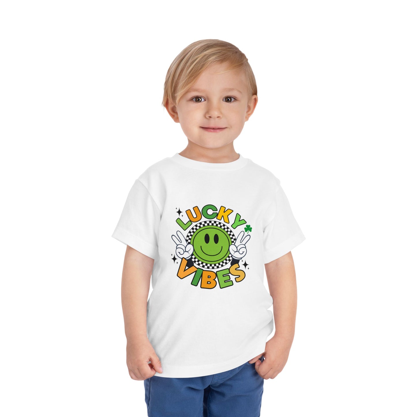 'Lucky Vibes' Toddler Short Sleeve Tee