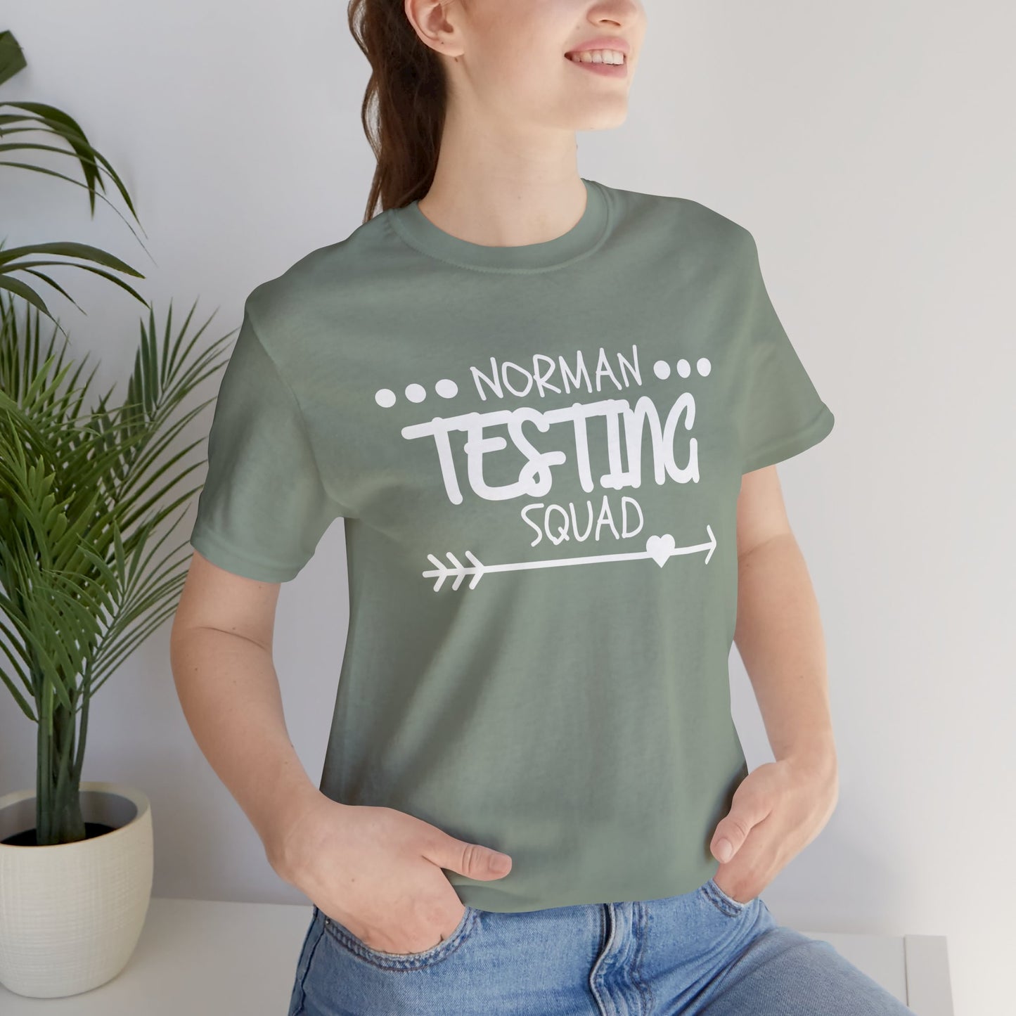 'Norman Testing Squad' Unisex Jersey Short Sleeve Tee