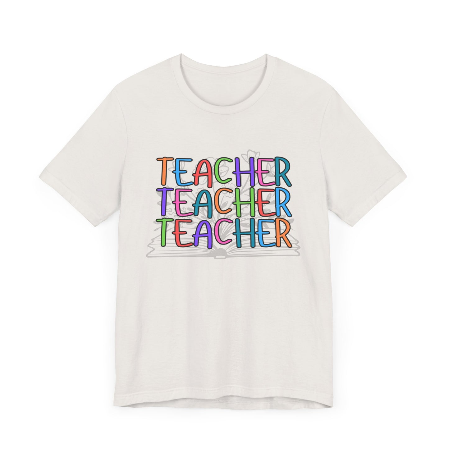 'Book Teacher' Unisex Jersey Short Sleeve Tee