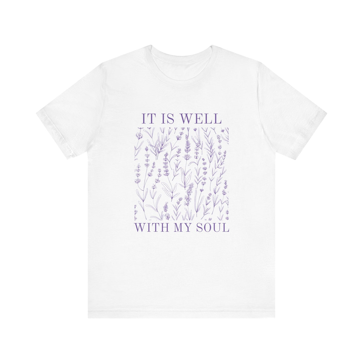 'It Is Well With My Soul' Unisex Jersey Short Sleeve Tee