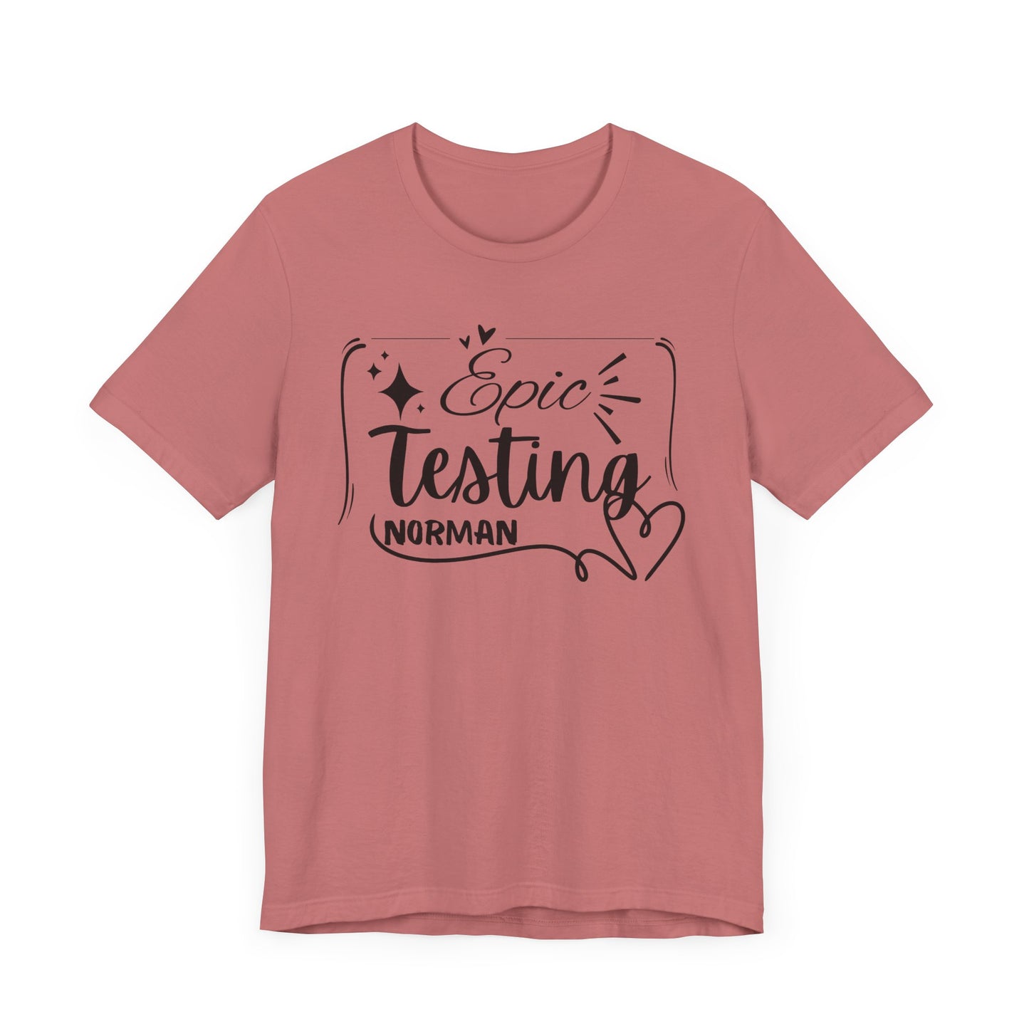 'Epic Testing Norman' Unisex Jersey Short Sleeve Tee