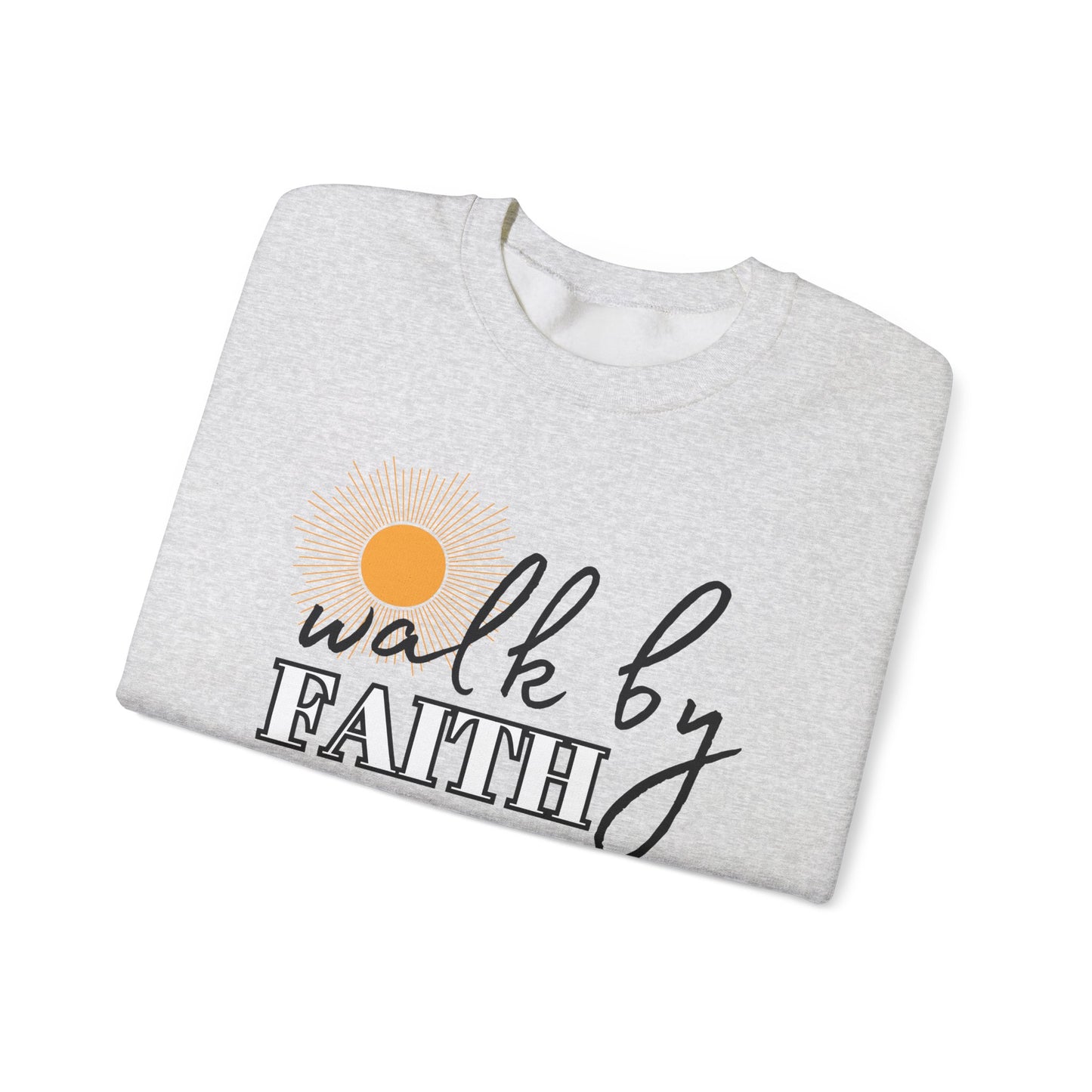 'Walk by Faith' Unisex Heavy Blend™ Crewneck Sweatshirt