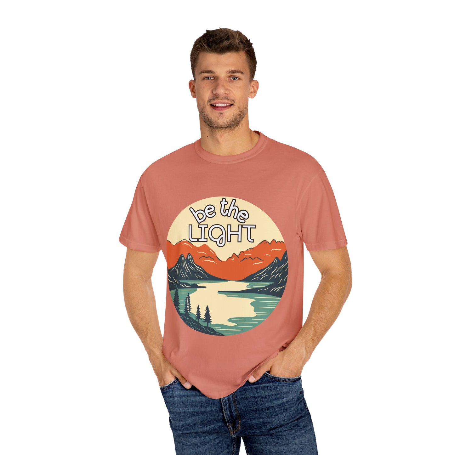 'Be the Light' Unisex Garment-Dyed T-shirt