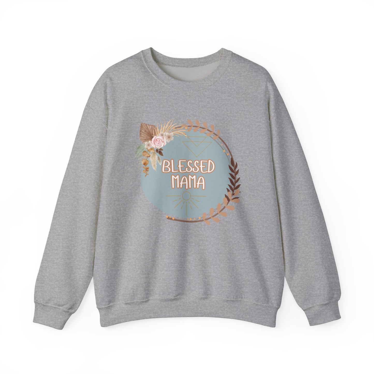 'Blessed Mama' Unisex Heavy Blend™ Crewneck Sweatshirt