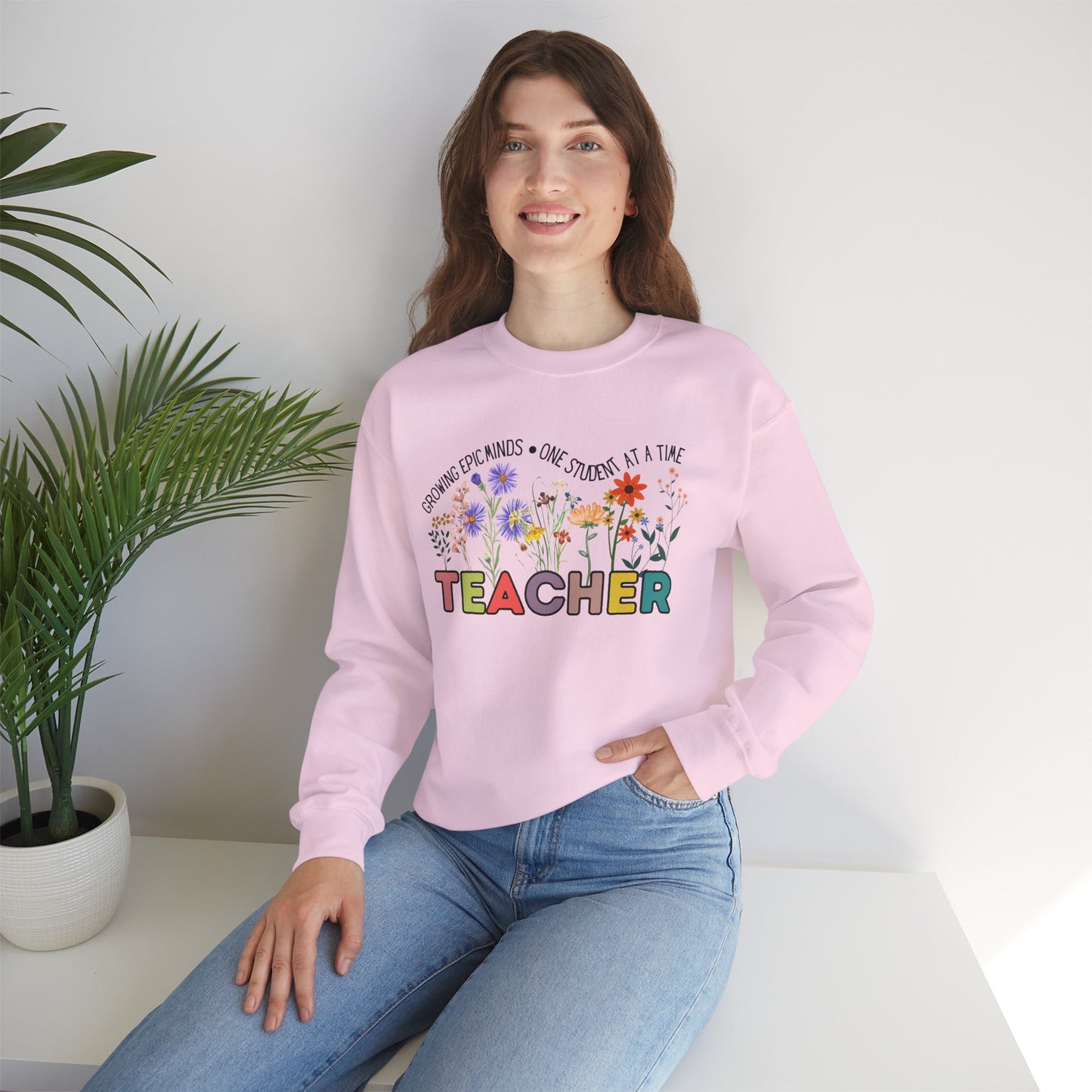 'Growing Epic Minds-One Student At A Time' Unisex Heavy Blend™ Crewneck Sweatshirt