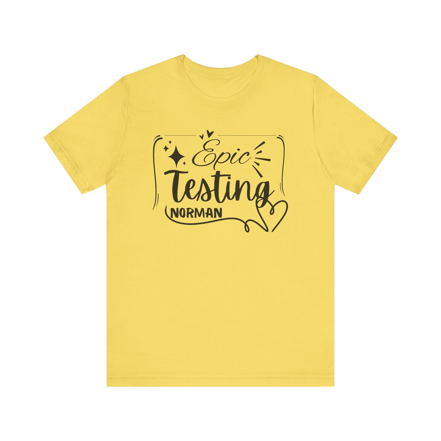 'Epic Testing Norman' Unisex Jersey Short Sleeve Tee