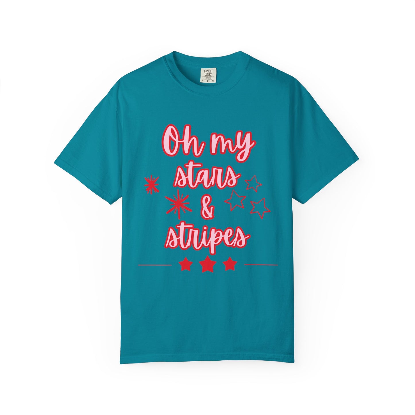 'Oh My Stars & Stripes' Unisex Garment-Dyed T-shirt