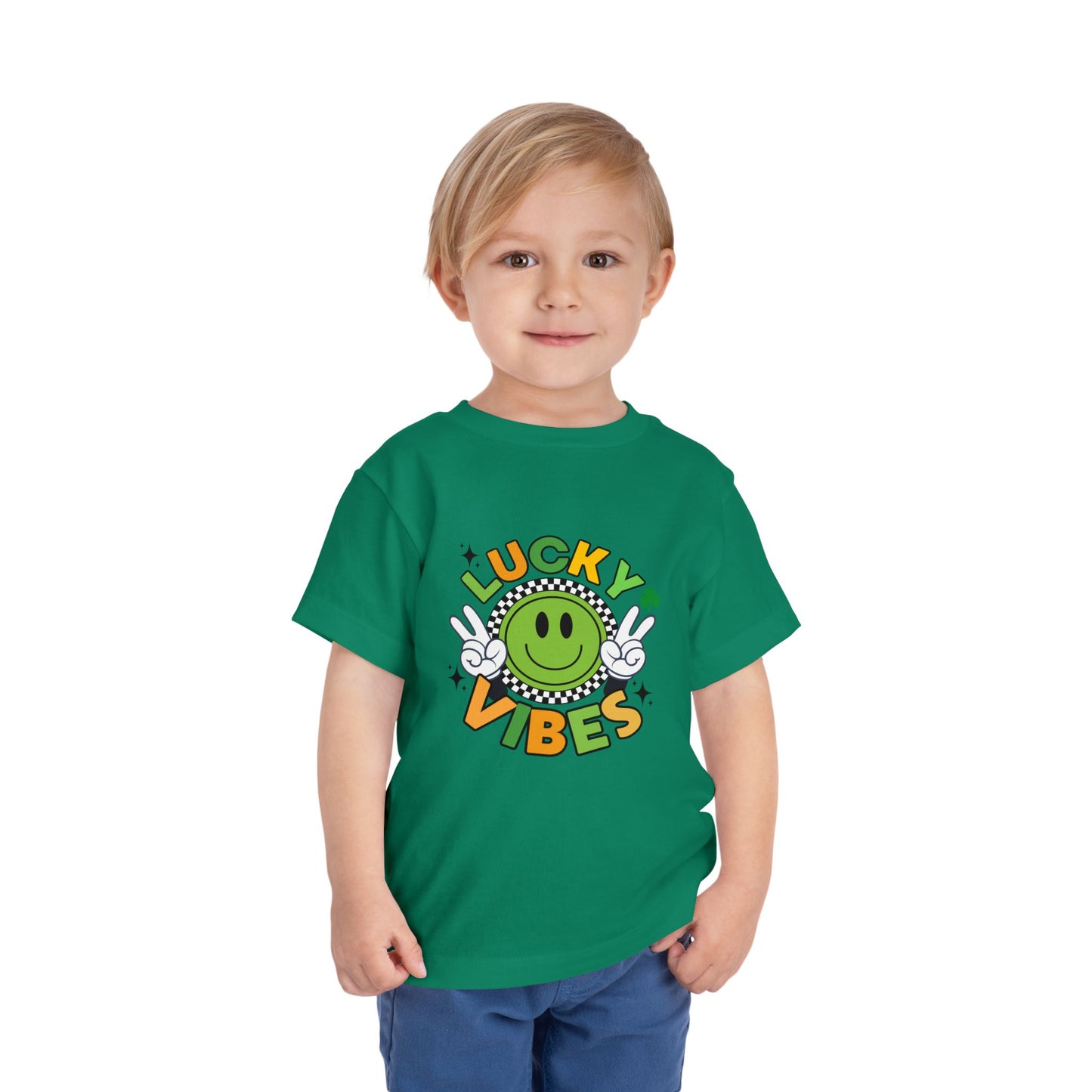 'Lucky Vibes' Toddler Short Sleeve Tee