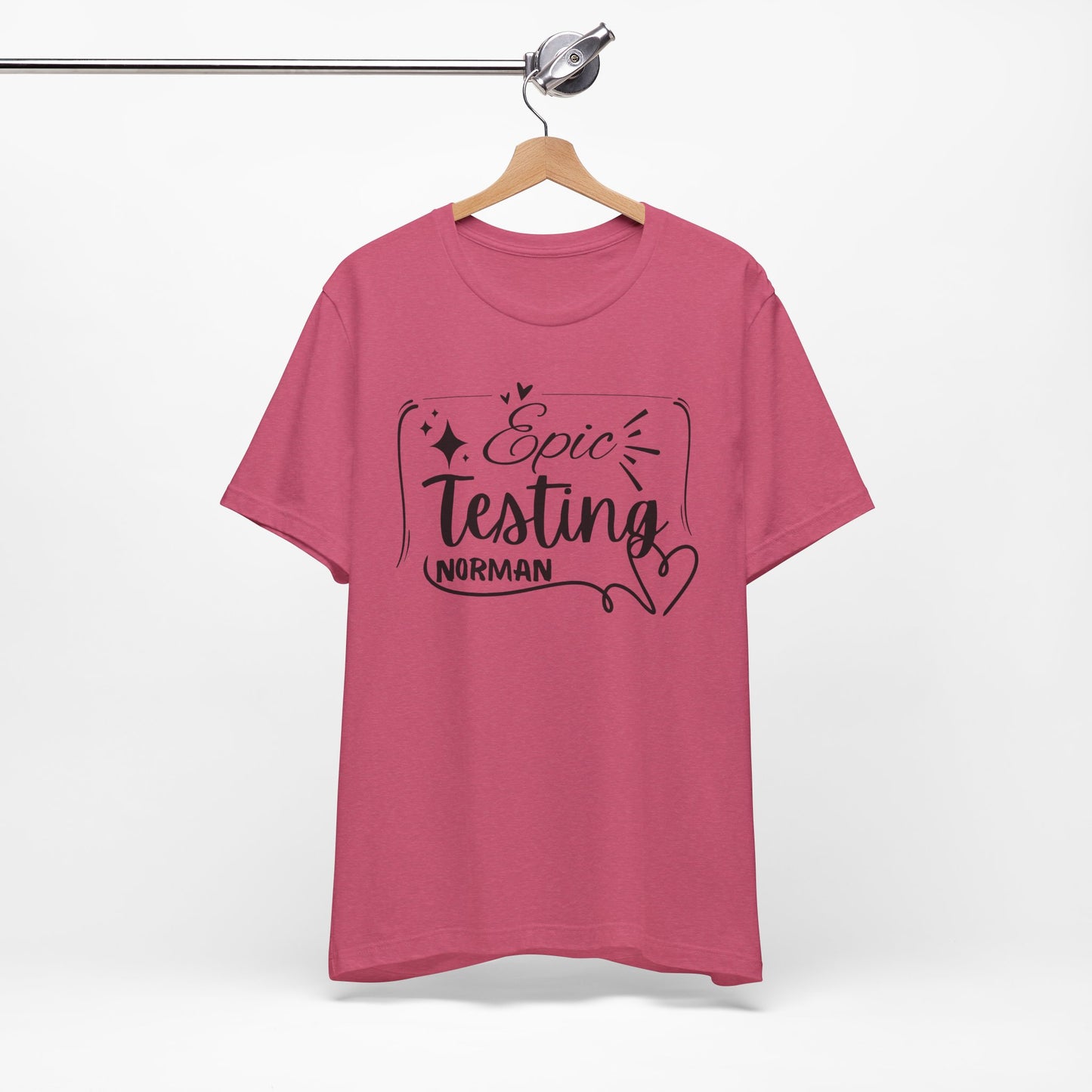 'Epic Testing Norman' Unisex Jersey Short Sleeve Tee