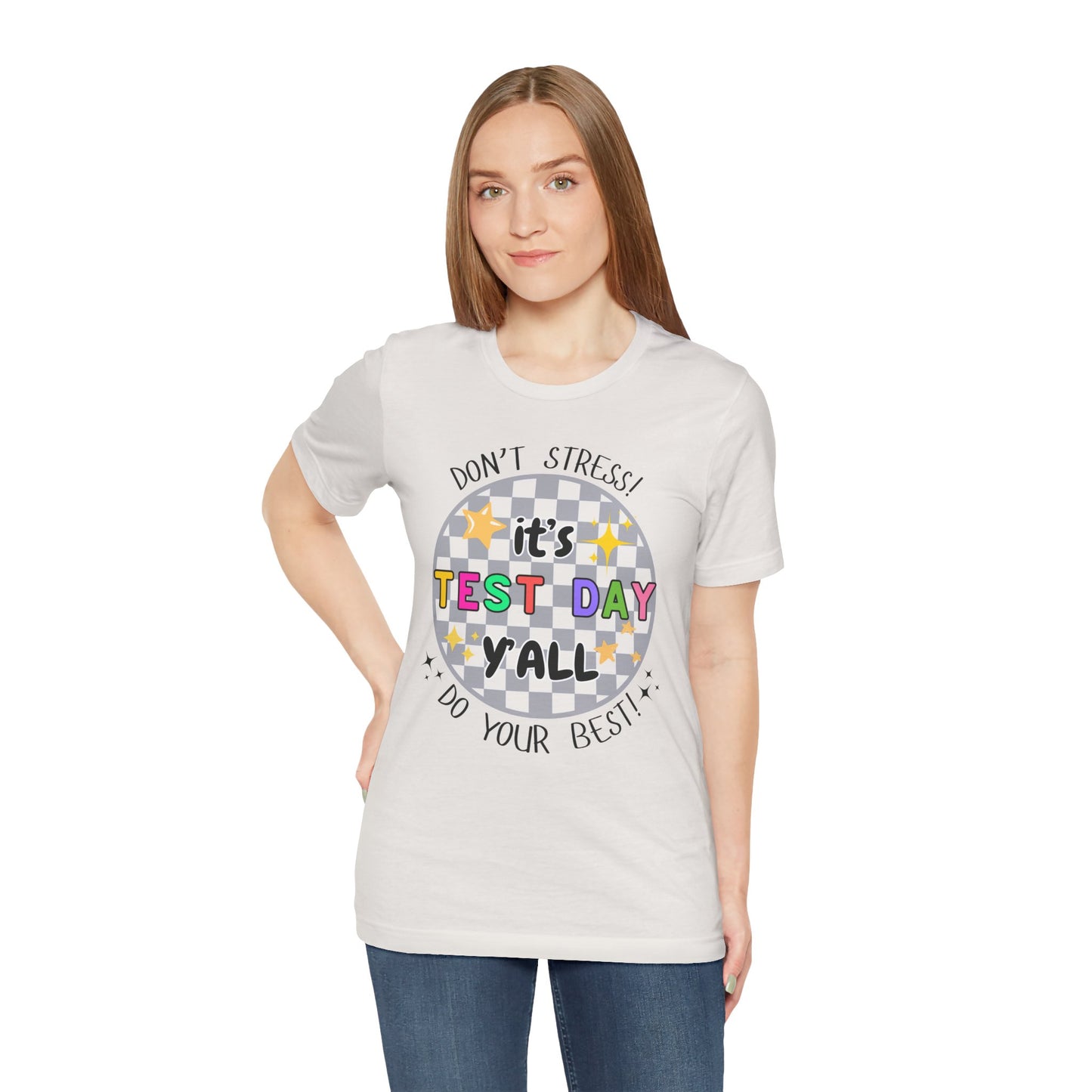 'It's Test Day Y'all' Unisex Jersey Short Sleeve Tee