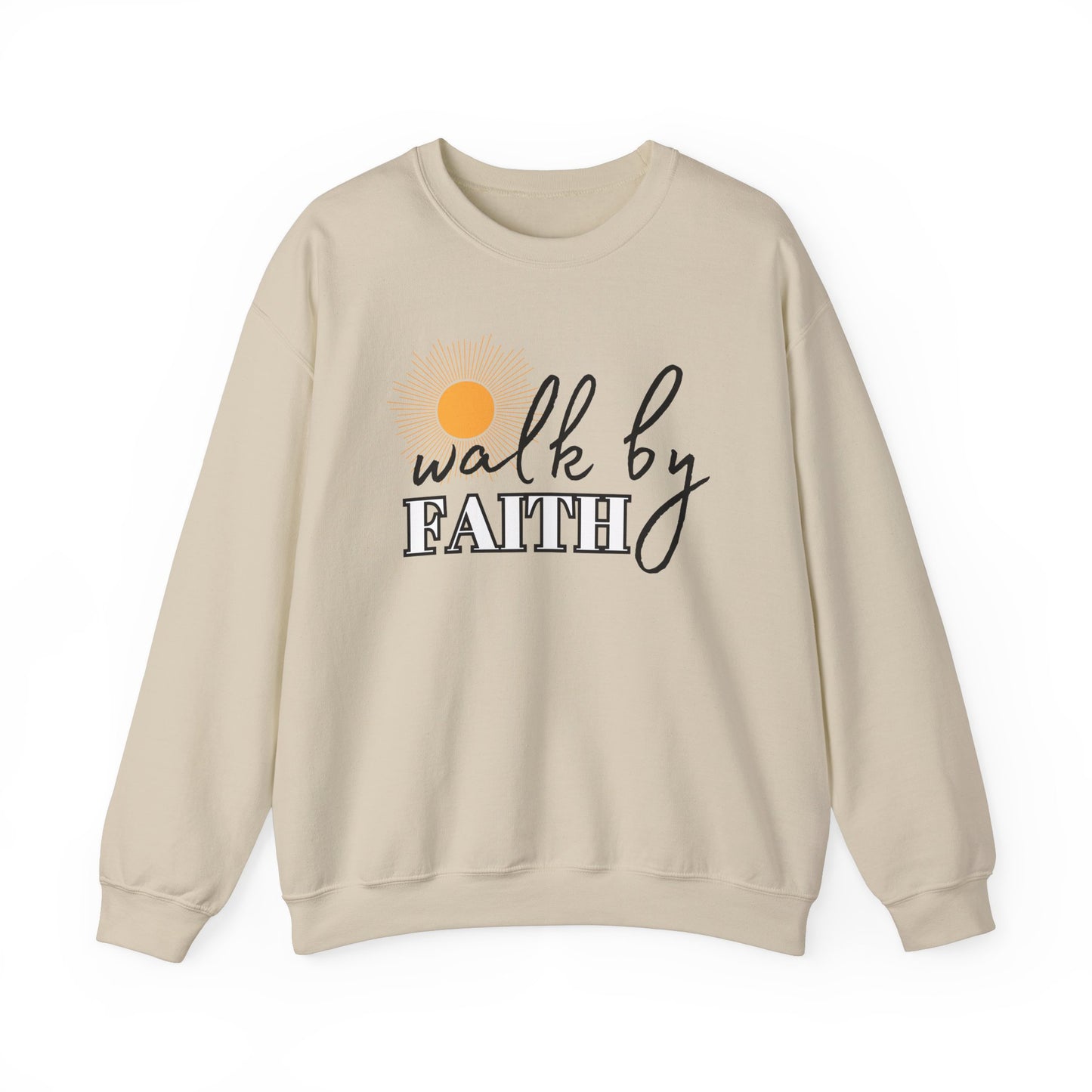 'Walk by Faith' Unisex Heavy Blend™ Crewneck Sweatshirt