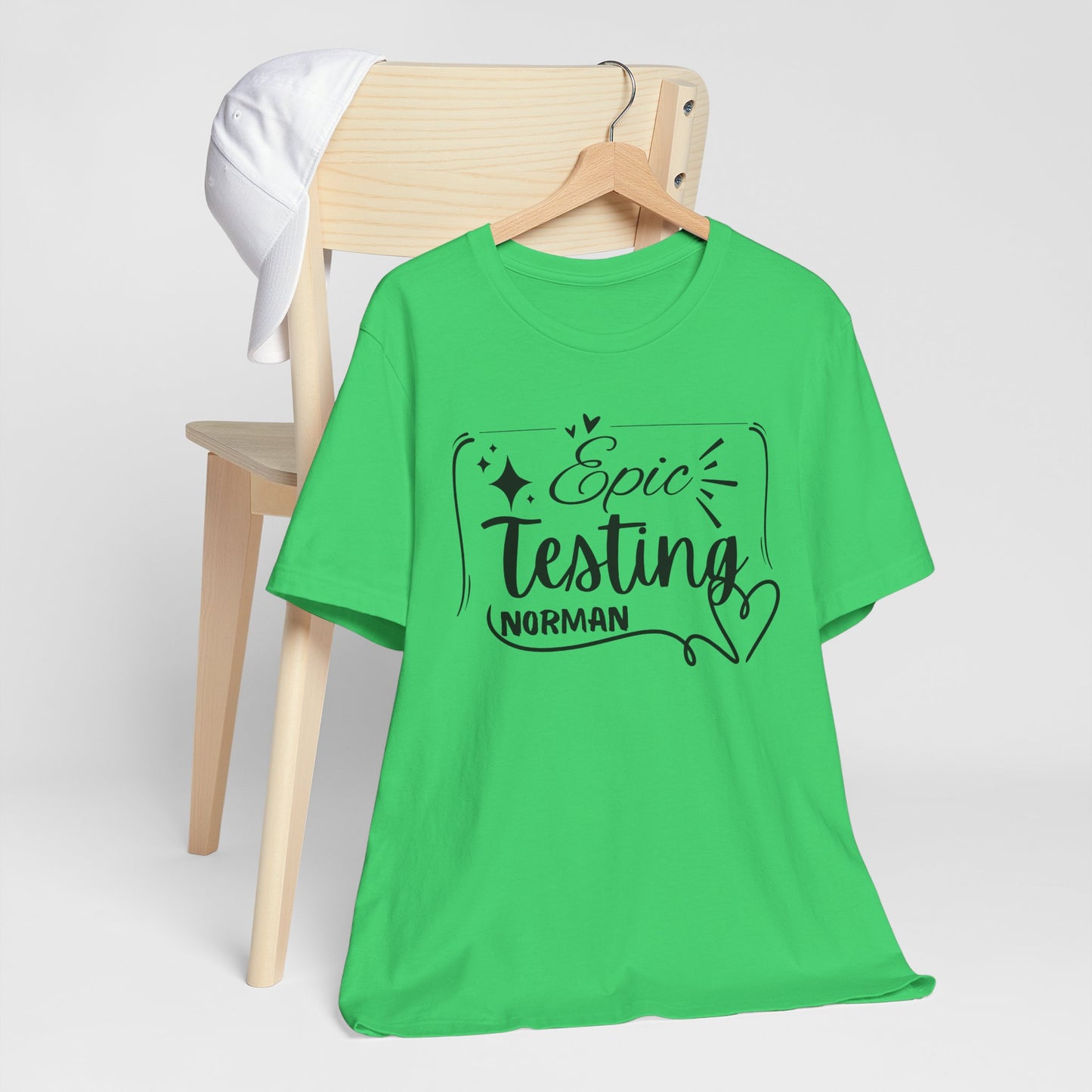'Epic Testing Norman' Unisex Jersey Short Sleeve Tee