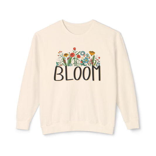 'Bloom' Unisex Lightweight Crewneck Sweatshirt