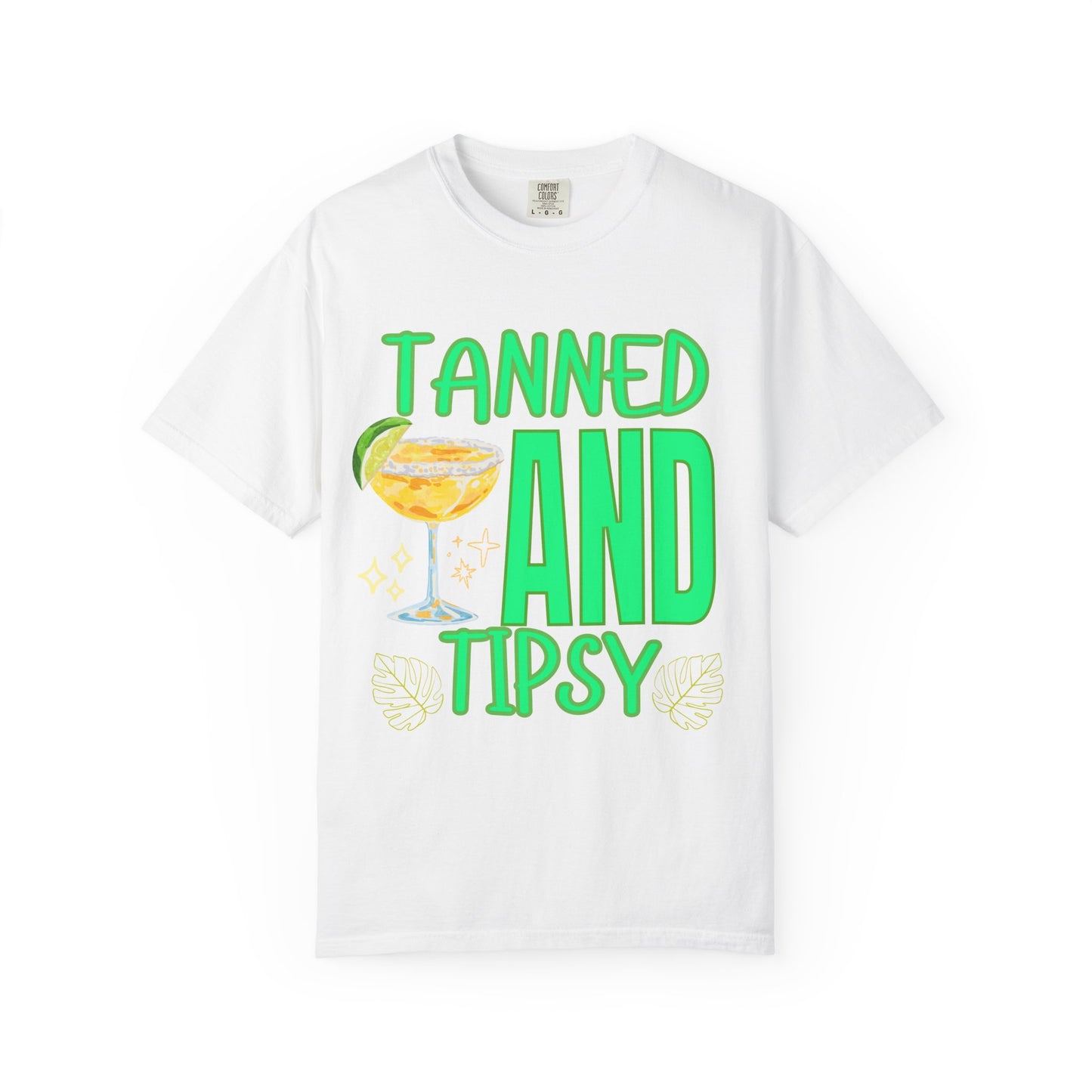 'Tanned and Tipsy' Unisex Garment-Dyed T-shirt