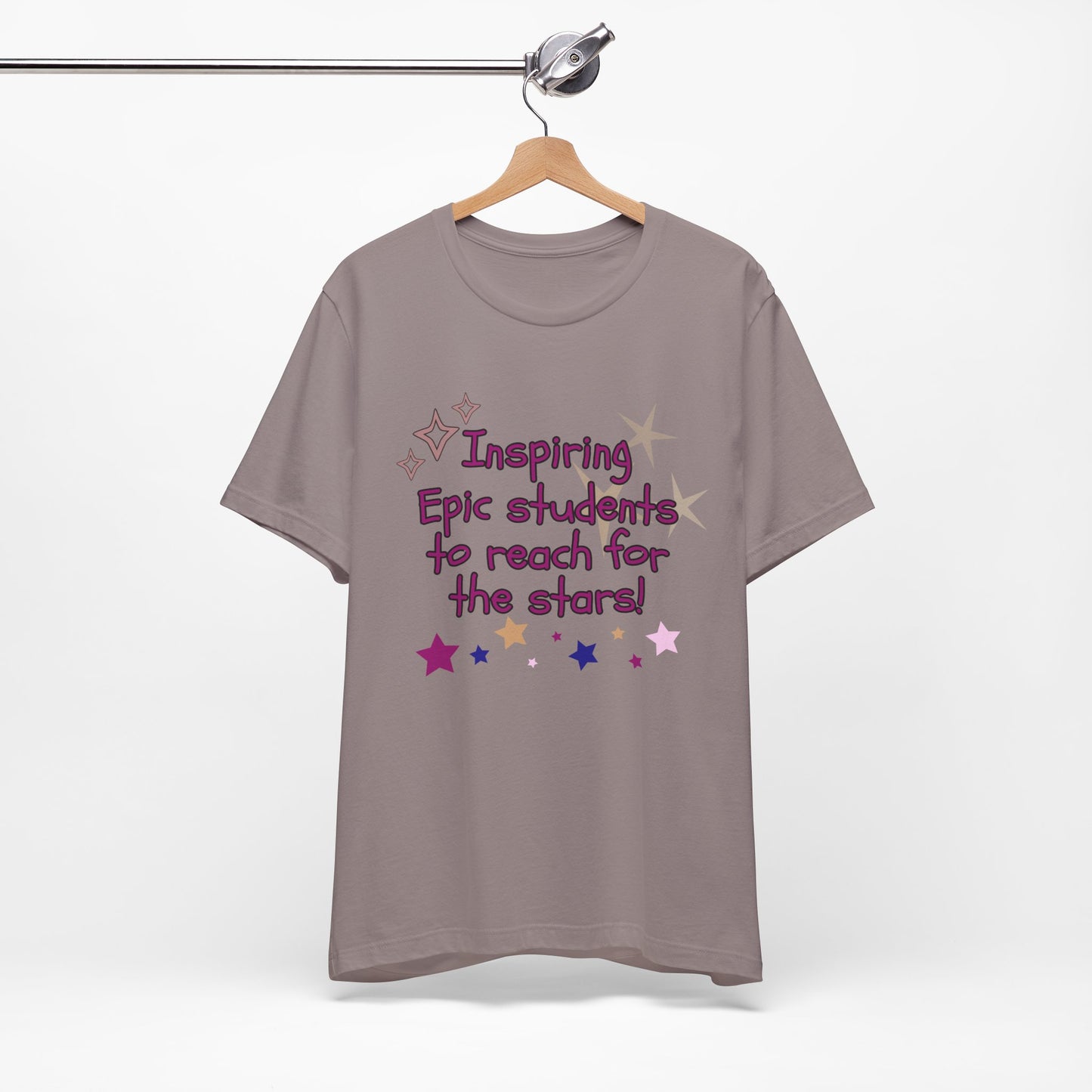 'Inspiring Epic Students To Reach For The Stars' Unisex Jersey Short Sleeve Tee