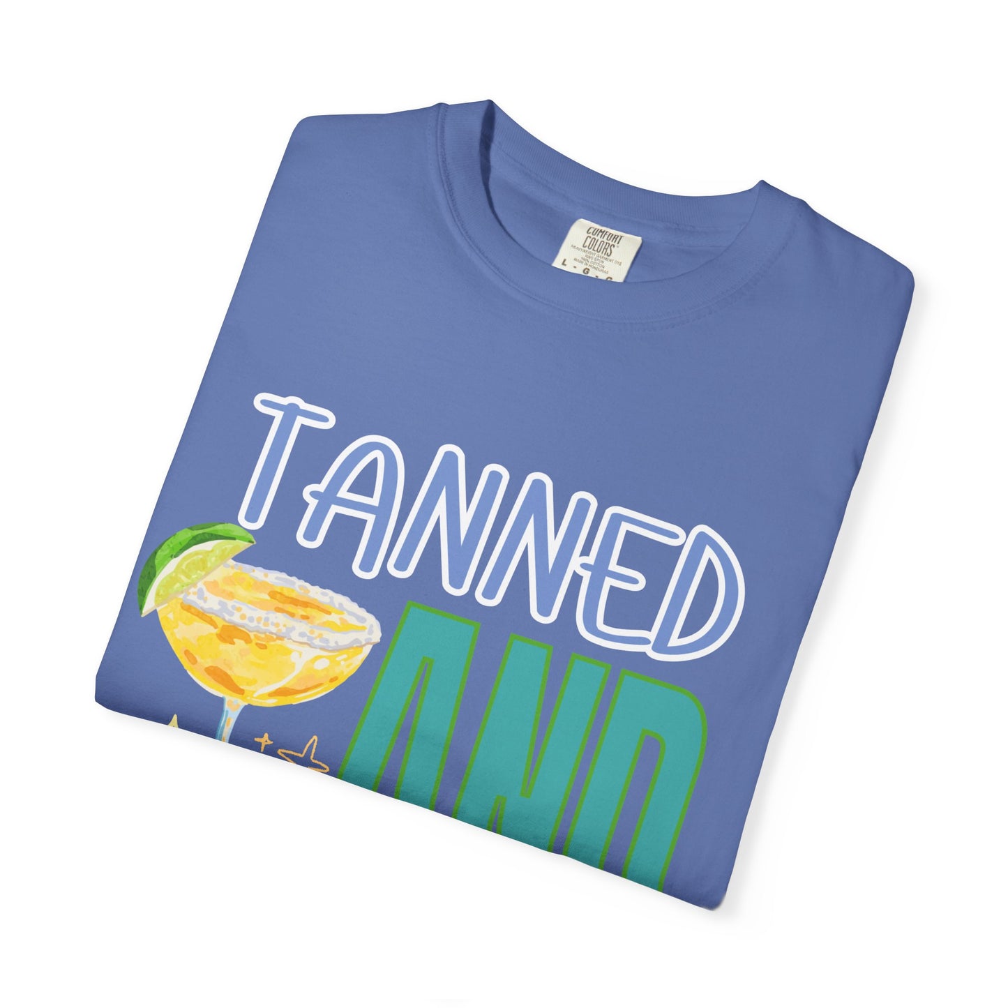 'Tanned and Tipsy' Unisex Garment-Dyed T-shirt