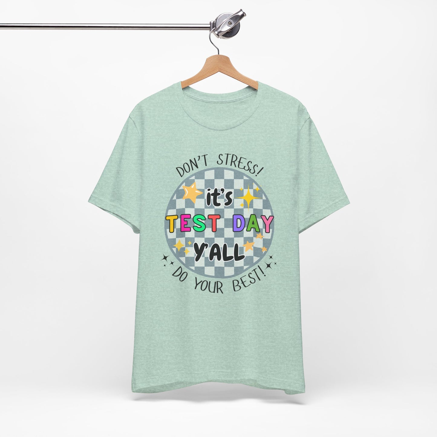 'It's Test Day Y'all' Unisex Jersey Short Sleeve Tee