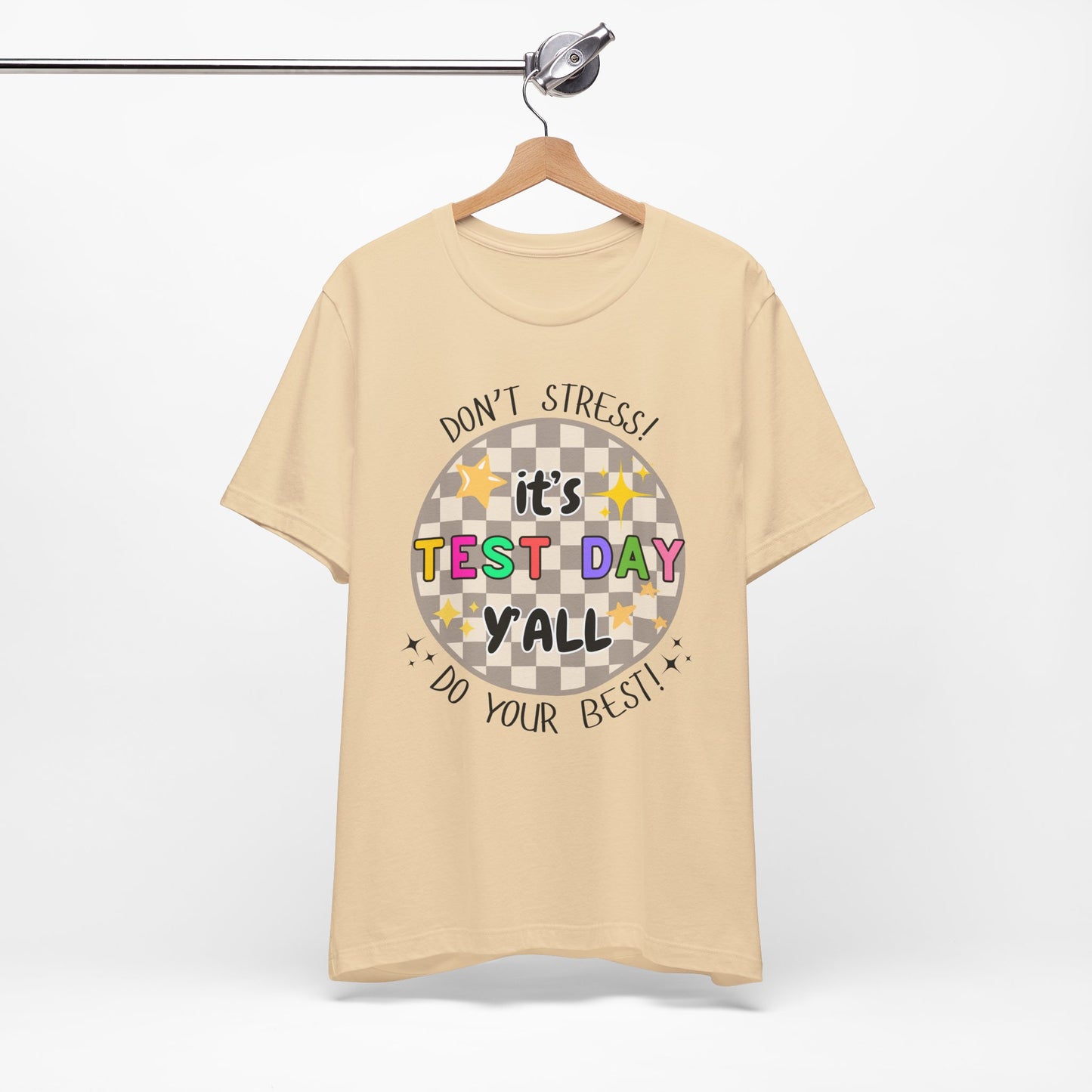 'It's Test Day Y'all' Unisex Jersey Short Sleeve Tee