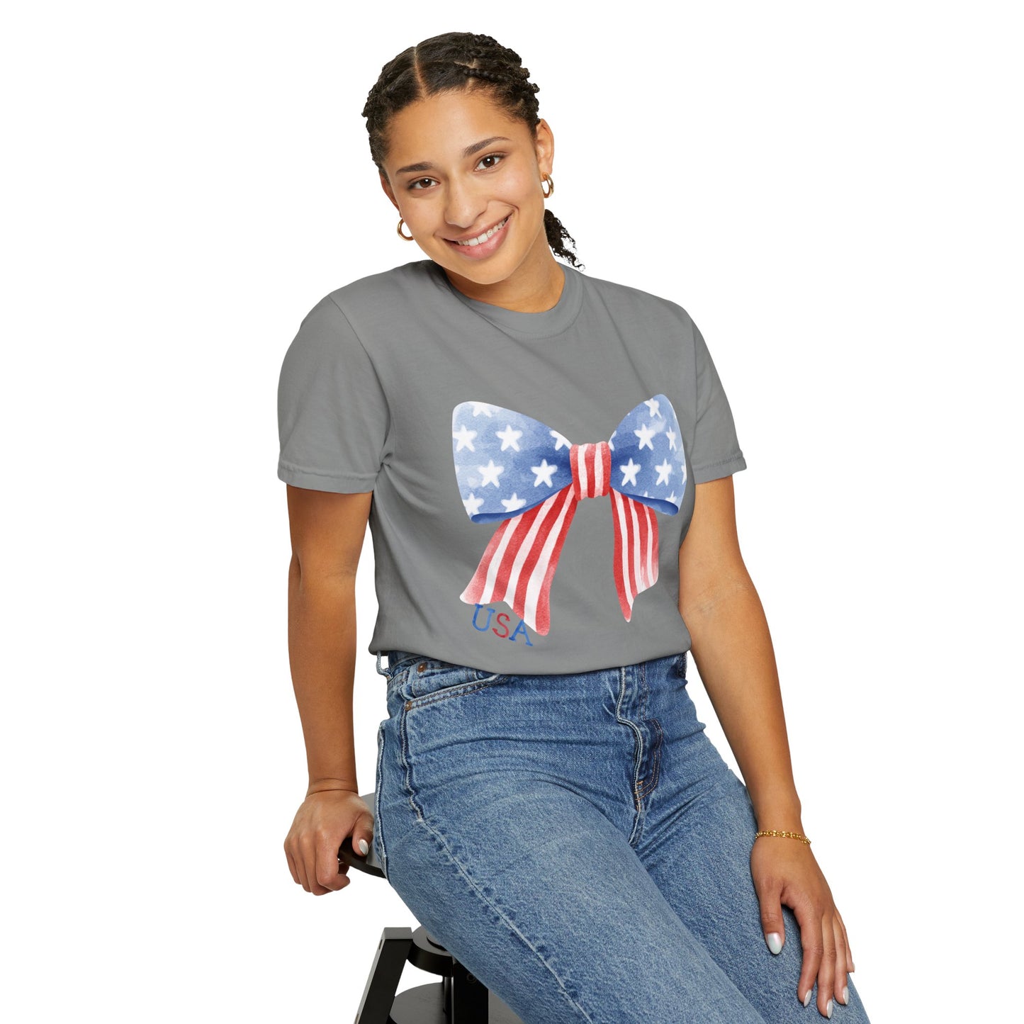 'USA' Unisex Garment-Dyed T-shirt