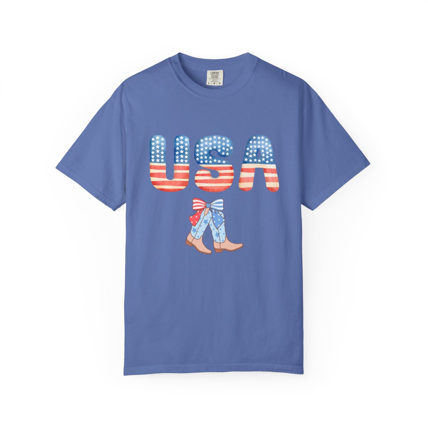'USA' Unisex Garment-Dyed T-shirt