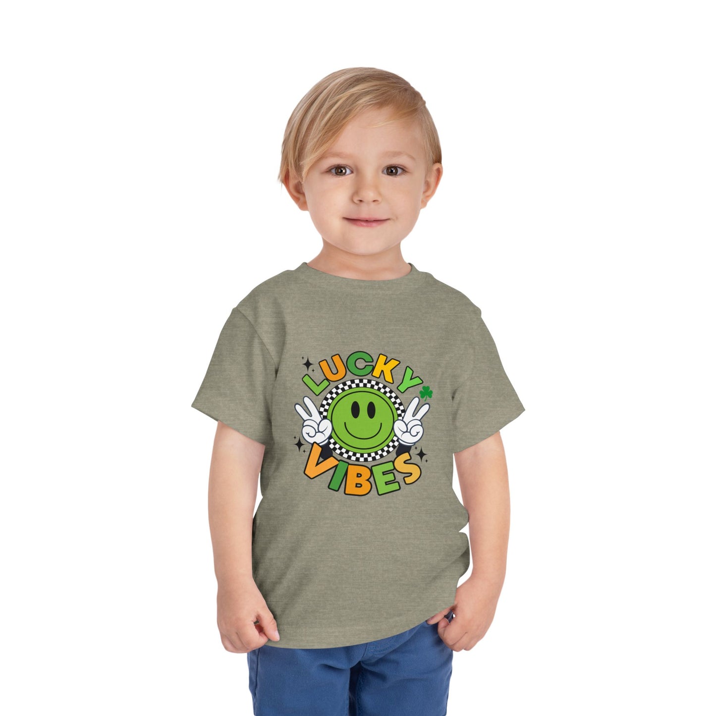 'Lucky Vibes' Toddler Short Sleeve Tee