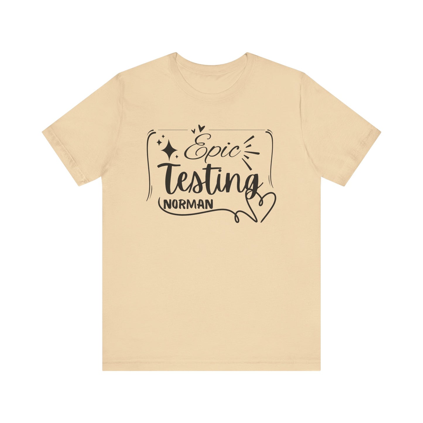 'Epic Testing Norman' Unisex Jersey Short Sleeve Tee