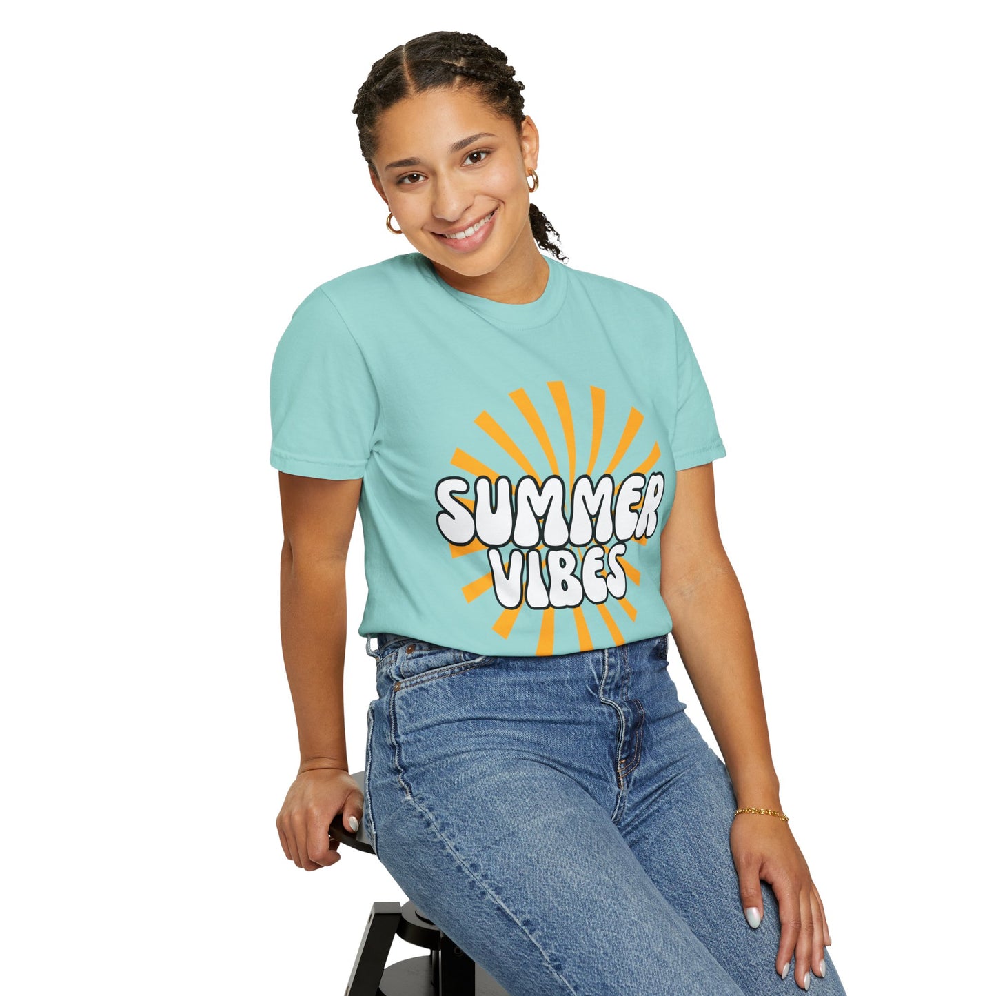 'Summer Vibes' Unisex Garment-Dyed T-shirt