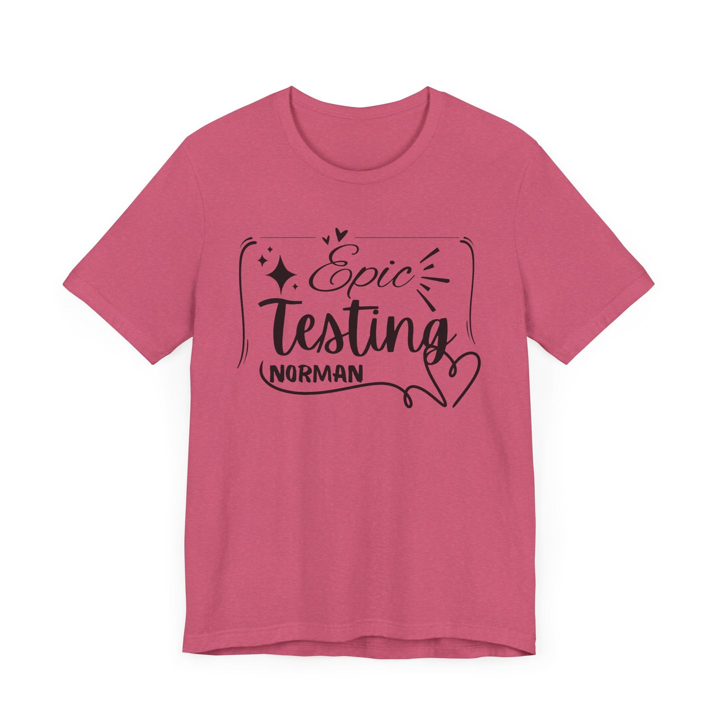 'Epic Testing Norman' Unisex Jersey Short Sleeve Tee