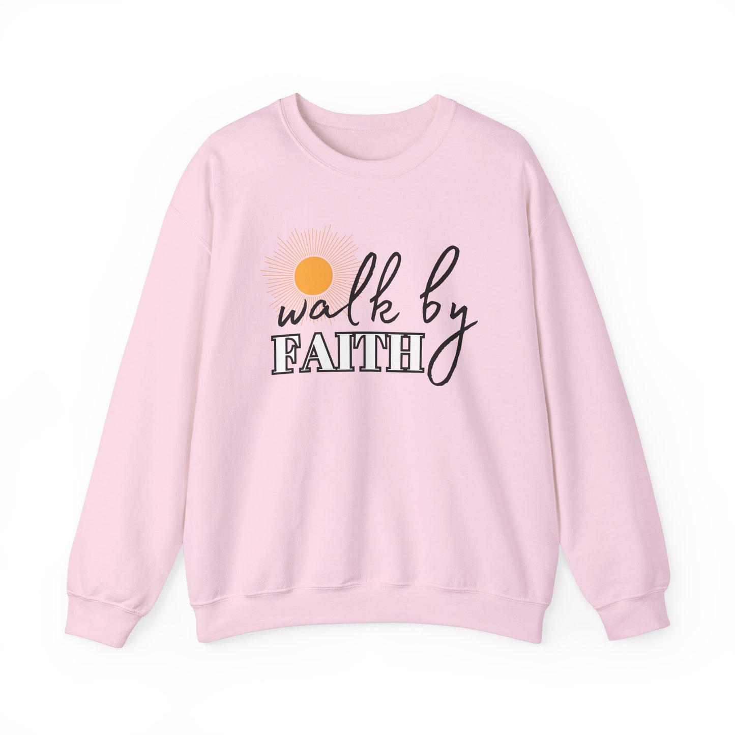 'Walk by Faith' Unisex Heavy Blend™ Crewneck Sweatshirt