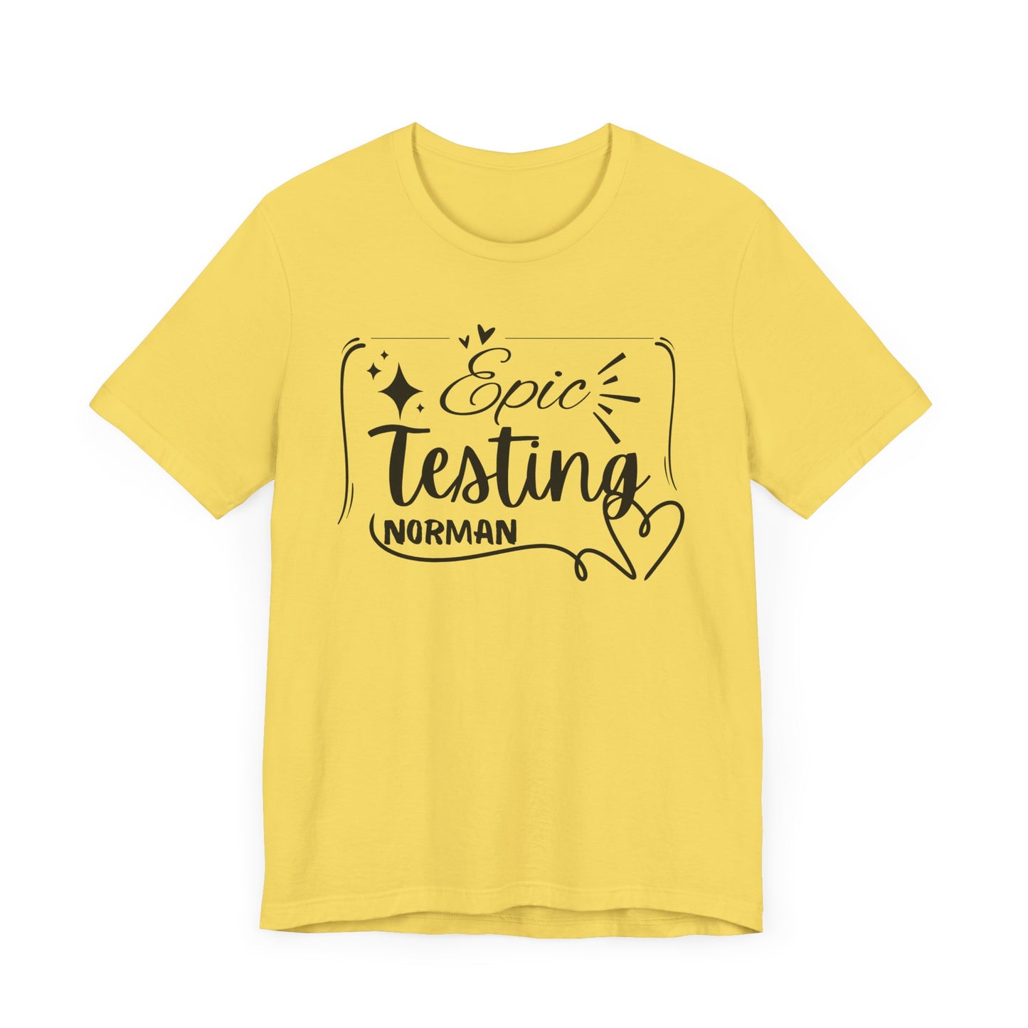 'Epic Testing Norman' Unisex Jersey Short Sleeve Tee