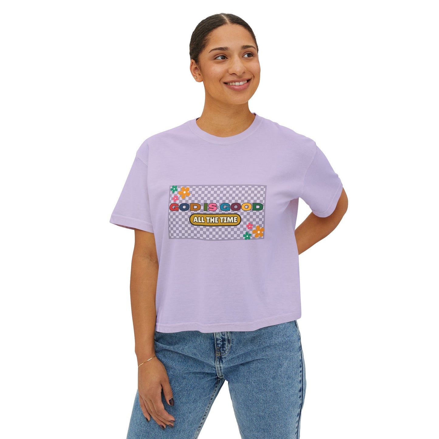'God is Good All the Time' Women's Boxy Tee