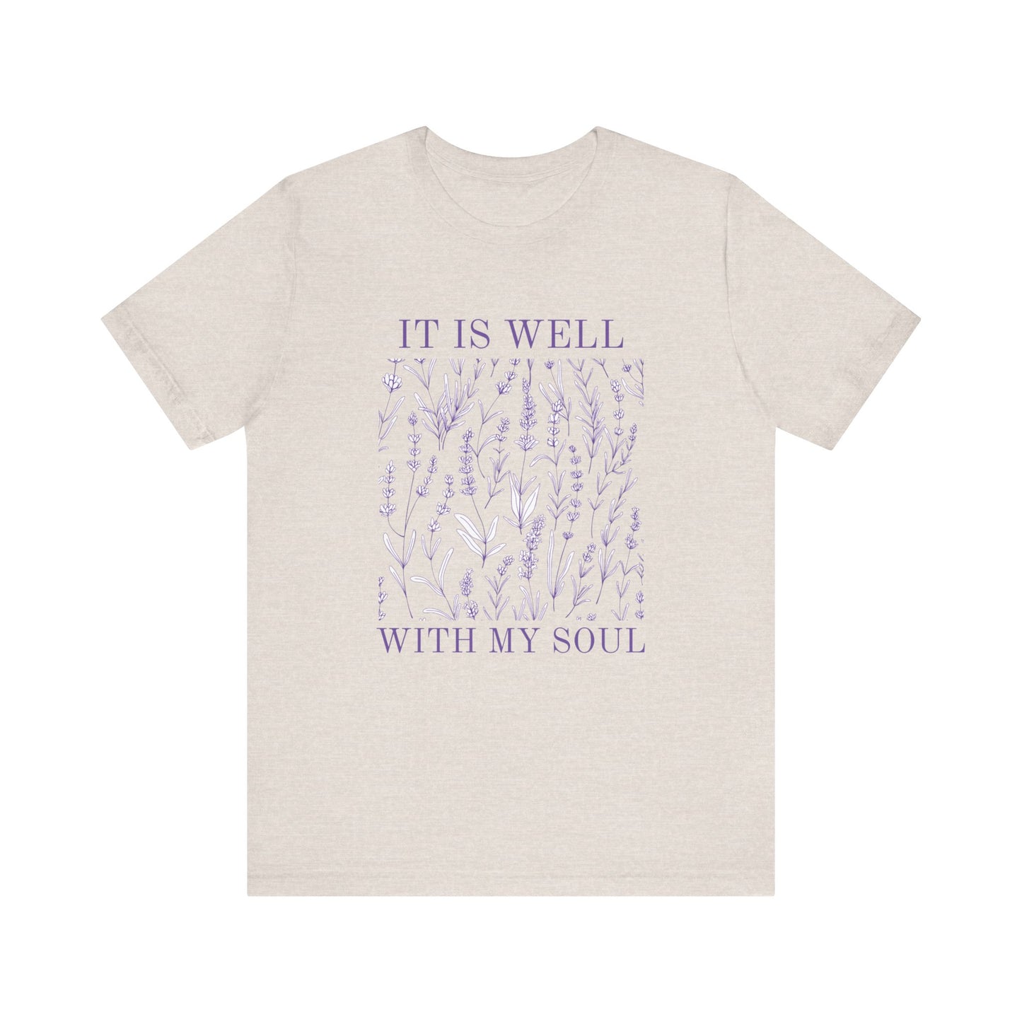 'It Is Well With My Soul' Unisex Jersey Short Sleeve Tee