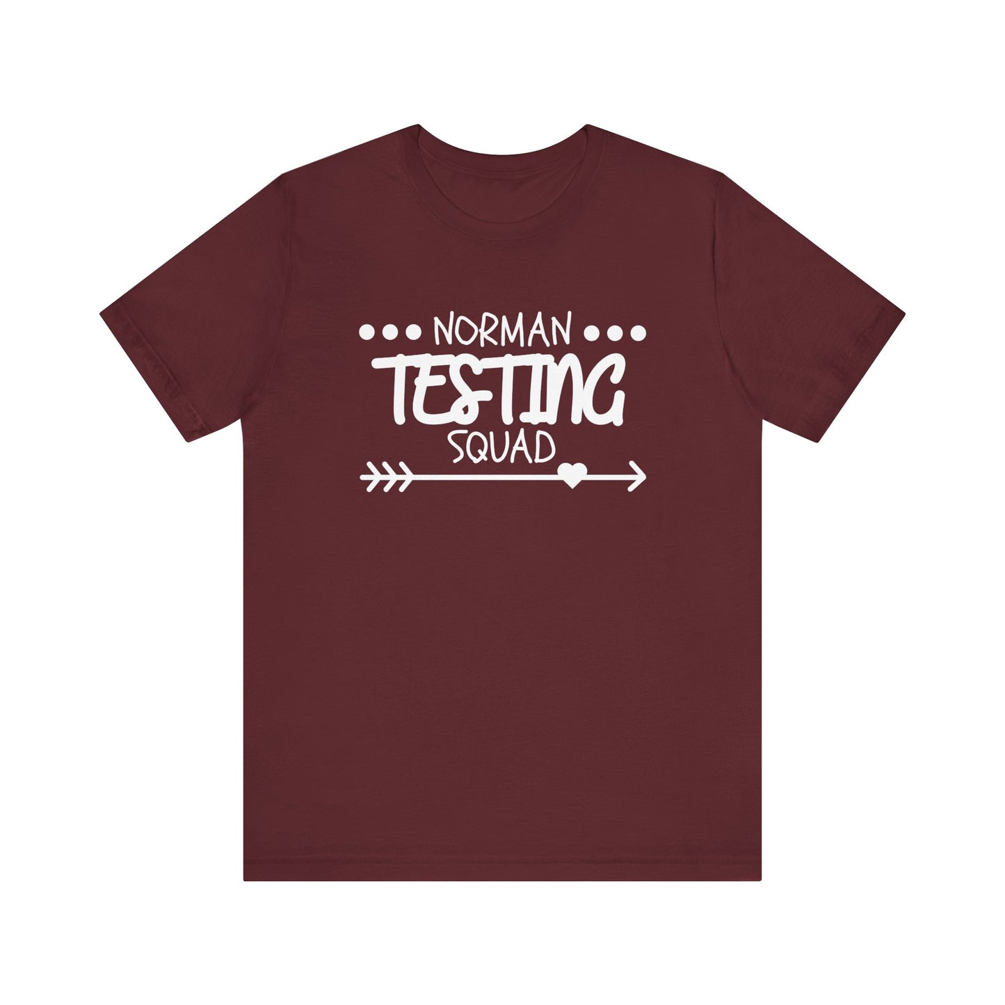 'Norman Testing Squad' Unisex Jersey Short Sleeve Tee