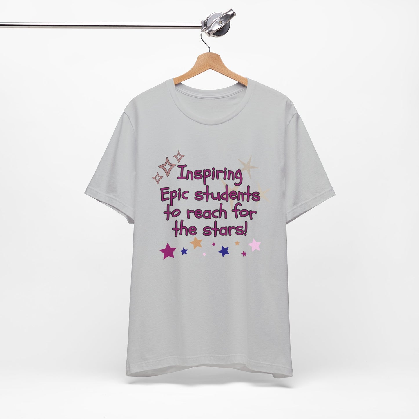 'Inspiring Epic Students To Reach For The Stars' Unisex Jersey Short Sleeve Tee