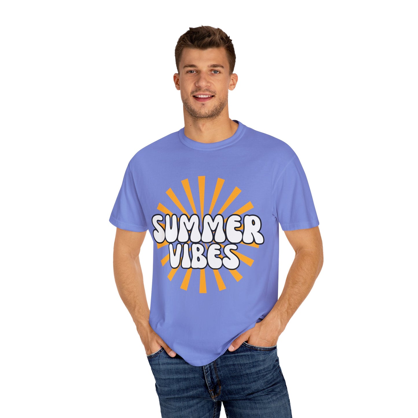 'Summer Vibes' Unisex Garment-Dyed T-shirt