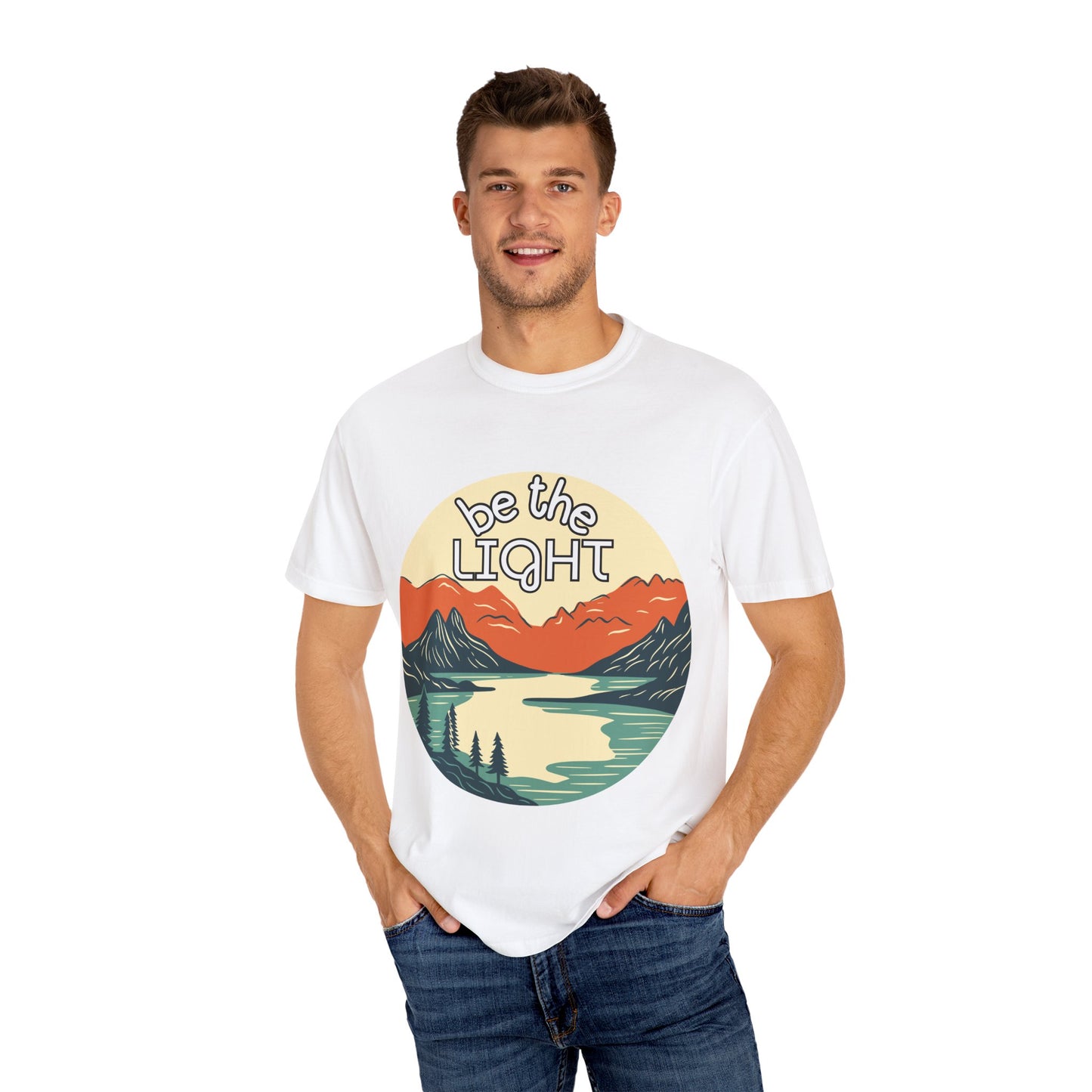 'Be the Light' Unisex Garment-Dyed T-shirt