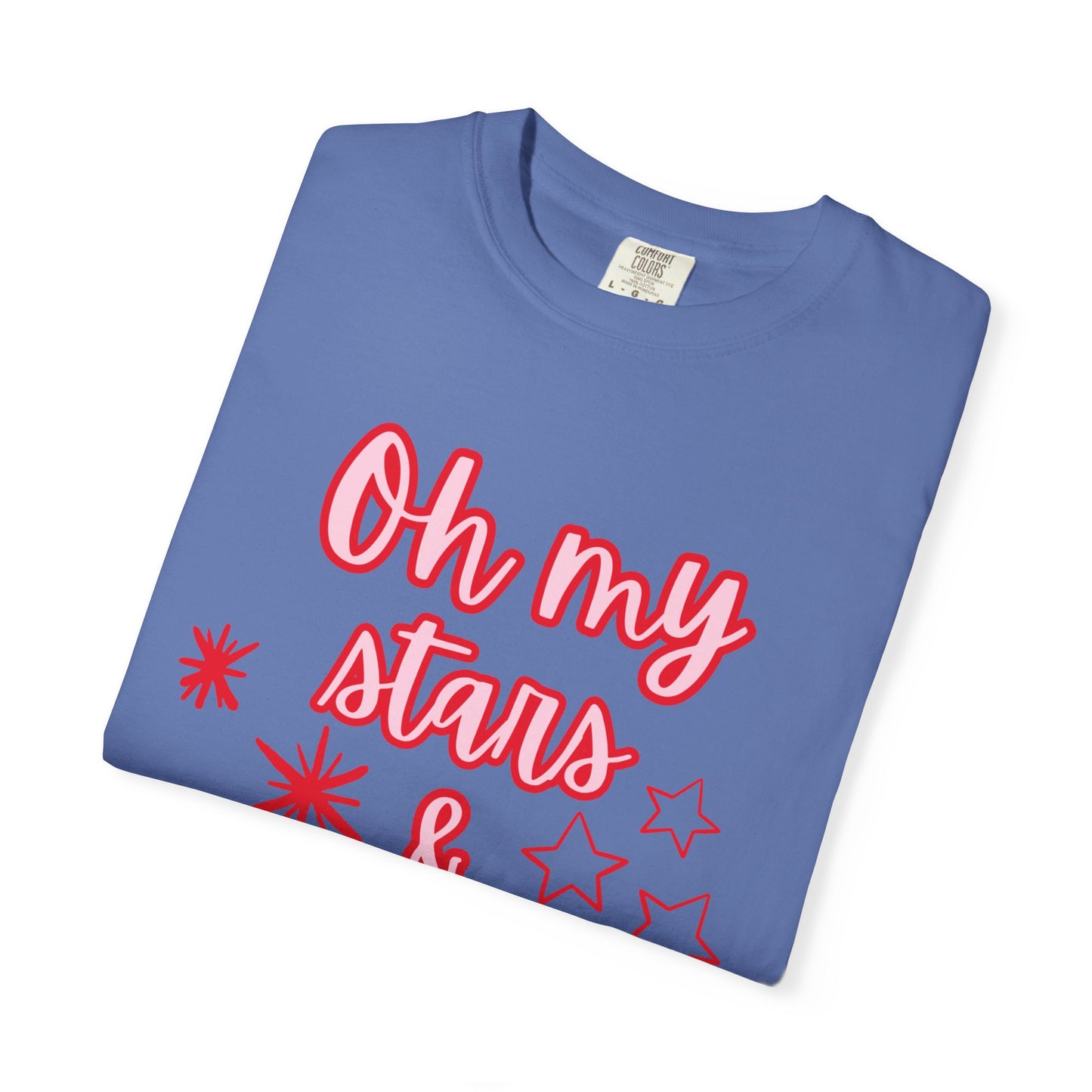 'Oh My Stars & Stripes' Unisex Garment-Dyed T-shirt