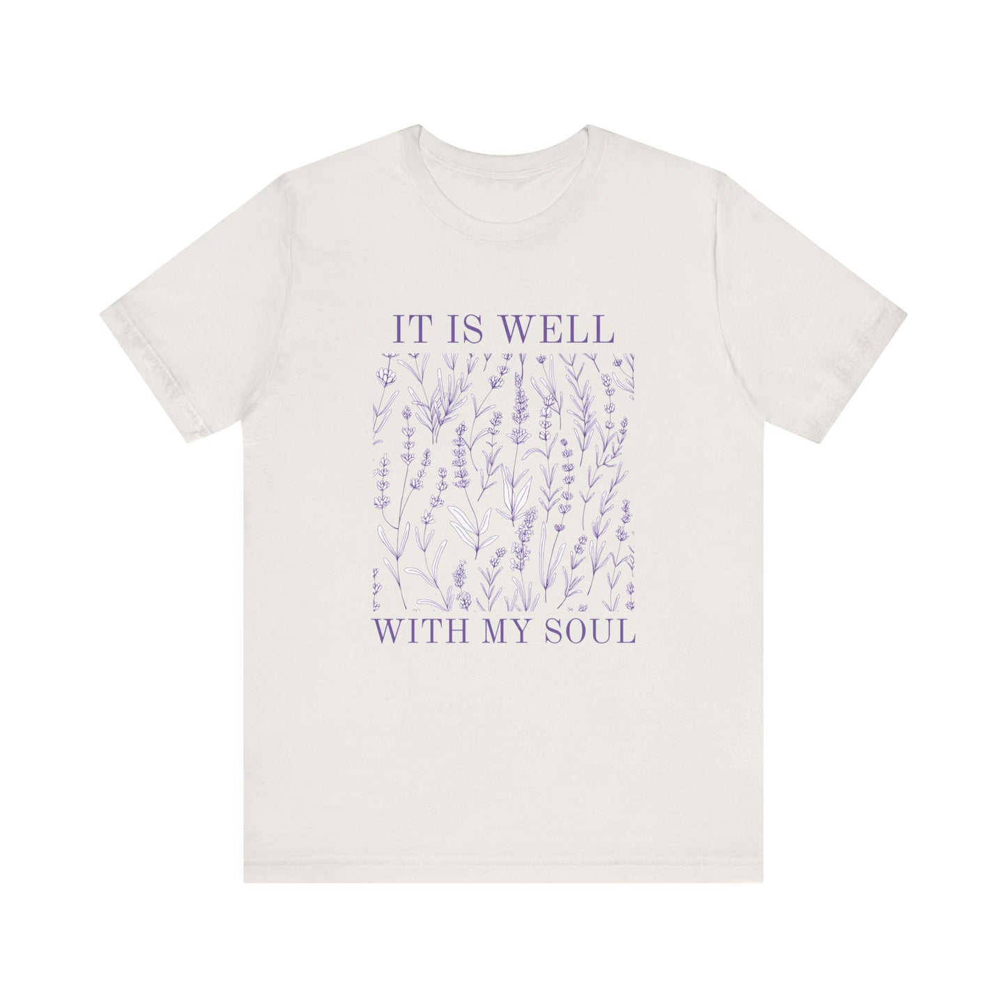'It Is Well With My Soul' Unisex Jersey Short Sleeve Tee