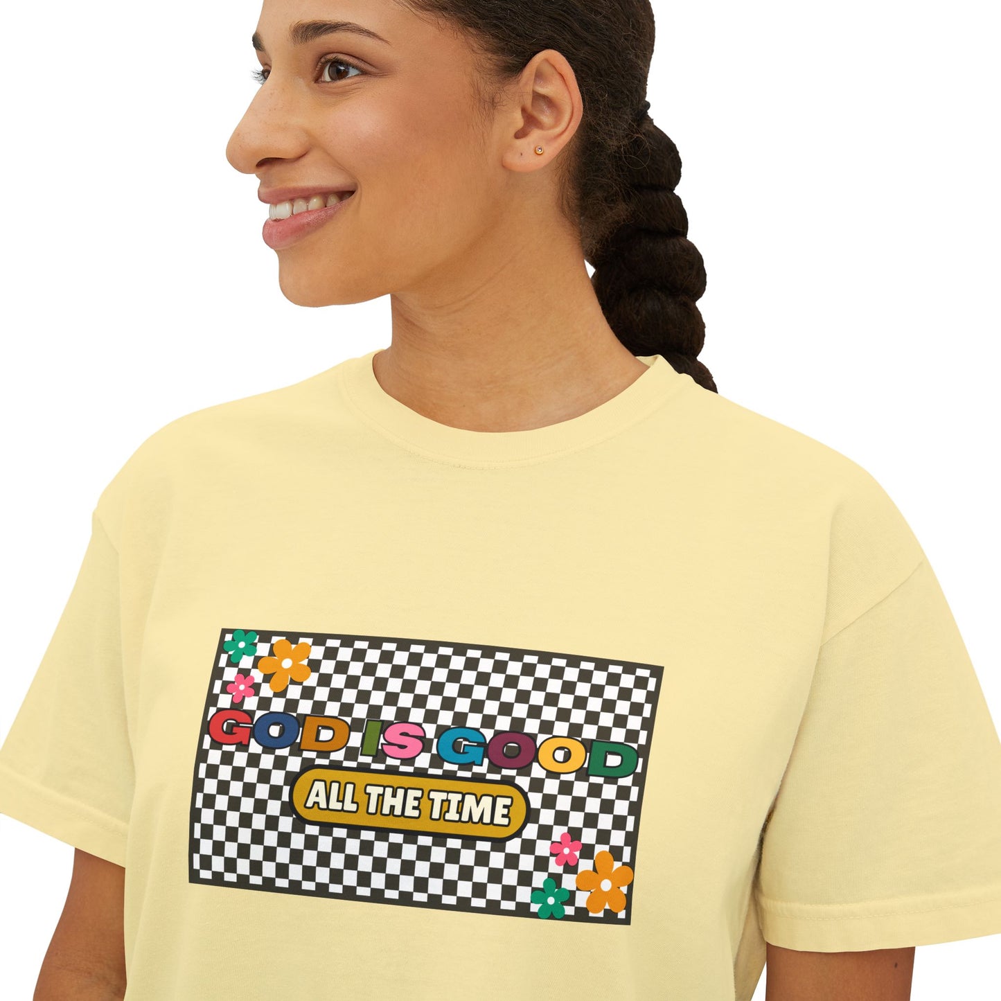'God is Good All the Time' Women's Boxy Tee