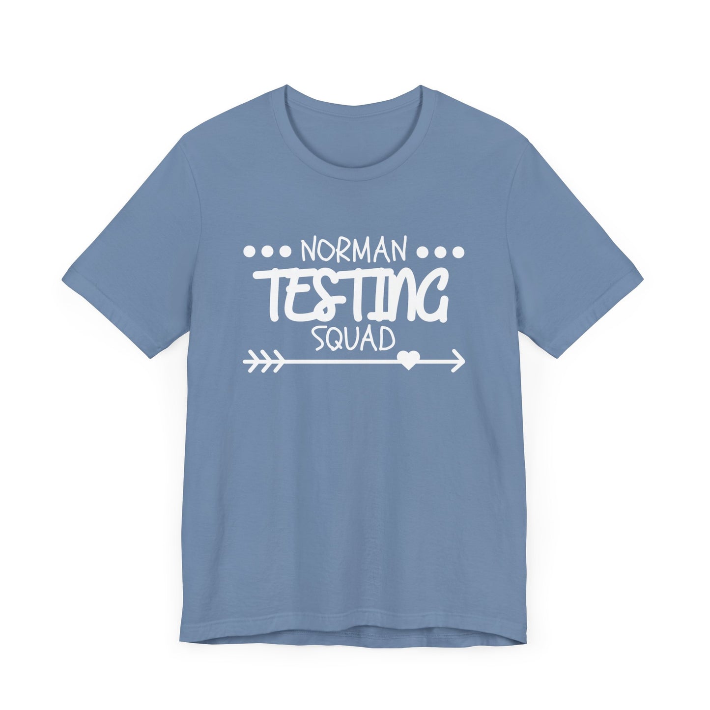 'Norman Testing Squad' Unisex Jersey Short Sleeve Tee