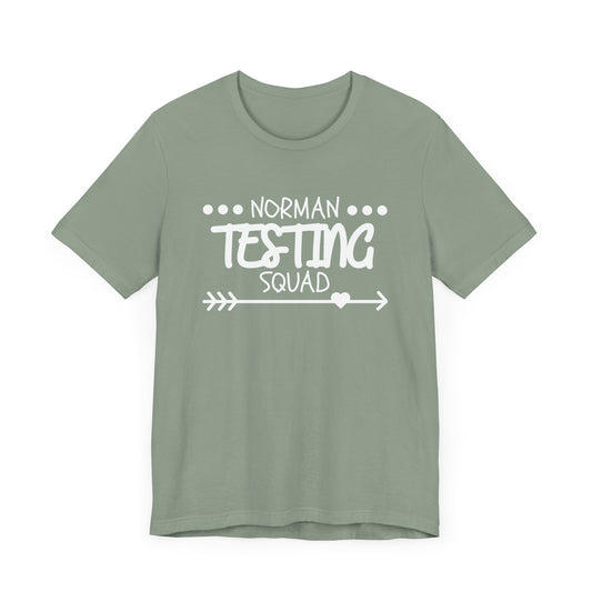 'Norman Testing Squad' Unisex Jersey Short Sleeve Tee