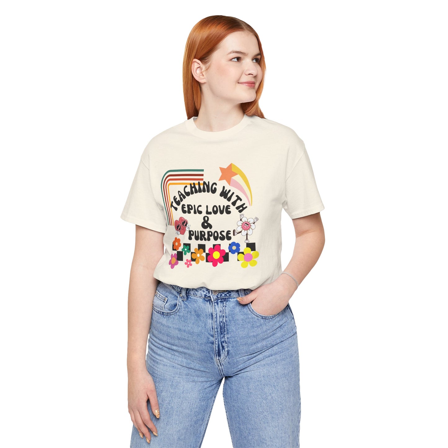 'Teaching With Epic Love & Purpose' Unisex Jersey Short Sleeve Tee