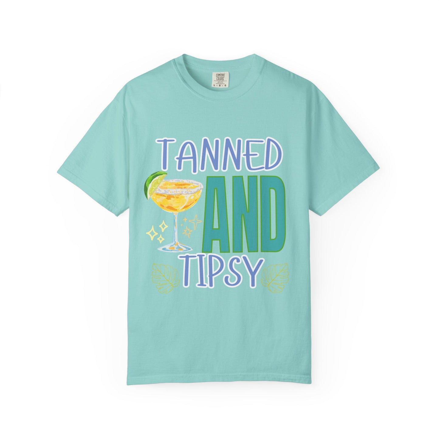 'Tanned and Tipsy' Unisex Garment-Dyed T-shirt
