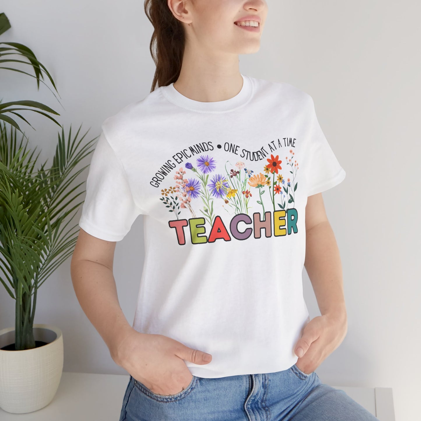 'Growing Epic Minds-One Student At A Time' Unisex Jersey Short Sleeve Tee