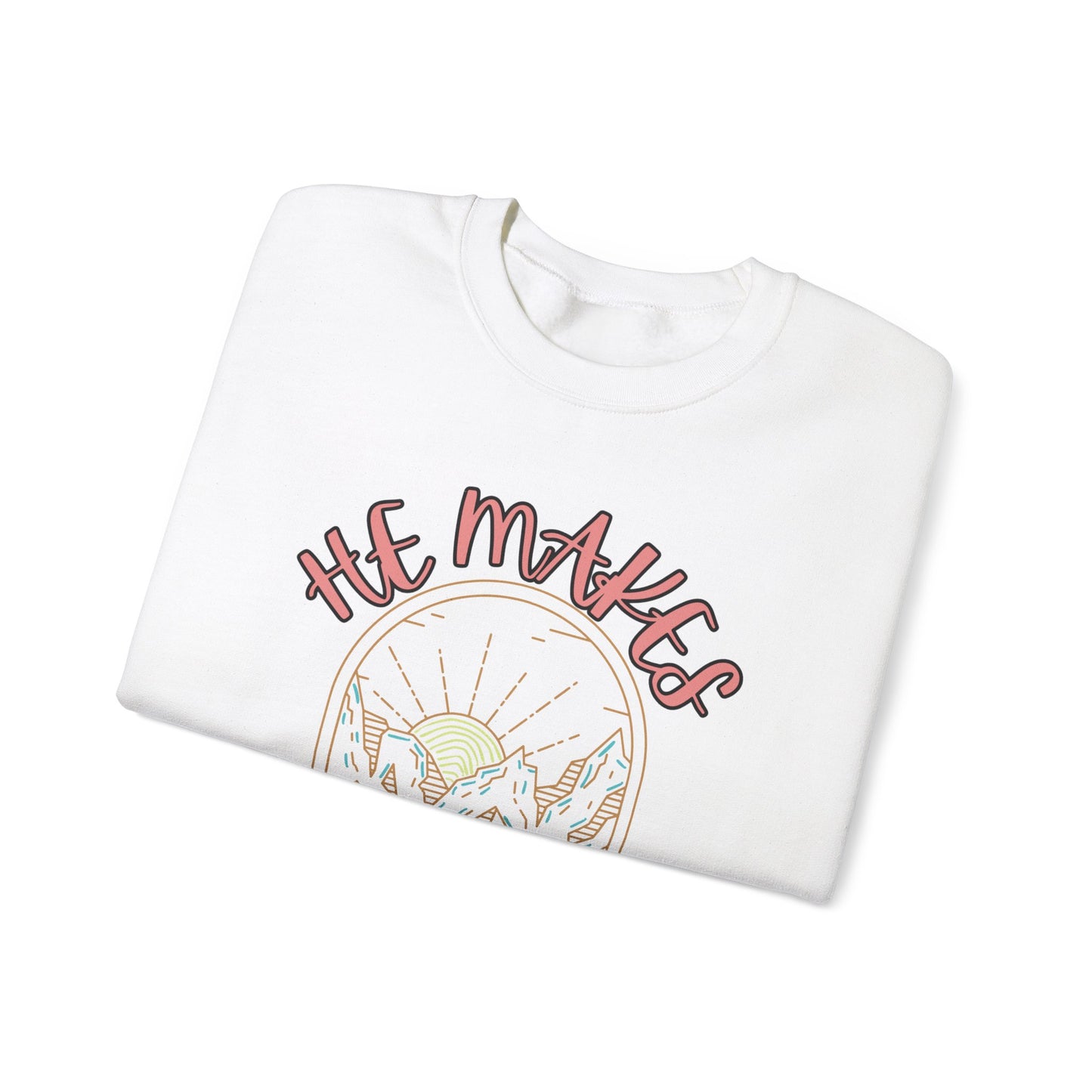 'He Makes All Things New' Unisex Heavy Blend™ Crewneck Sweatshirt