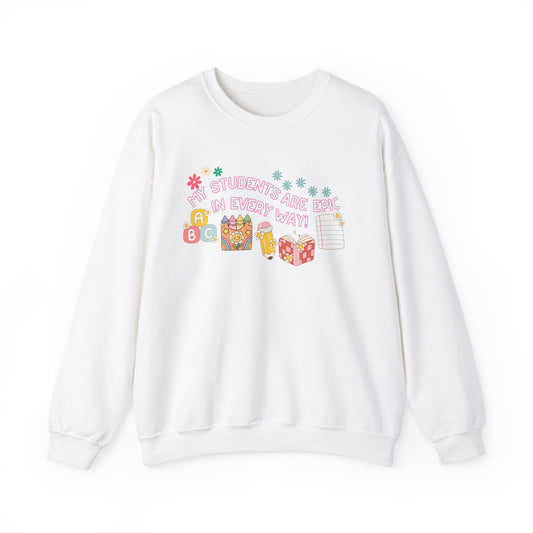 'My Students Are Epic In Every Way' Unisex Heavy Blend™ Crewneck Sweatshirt